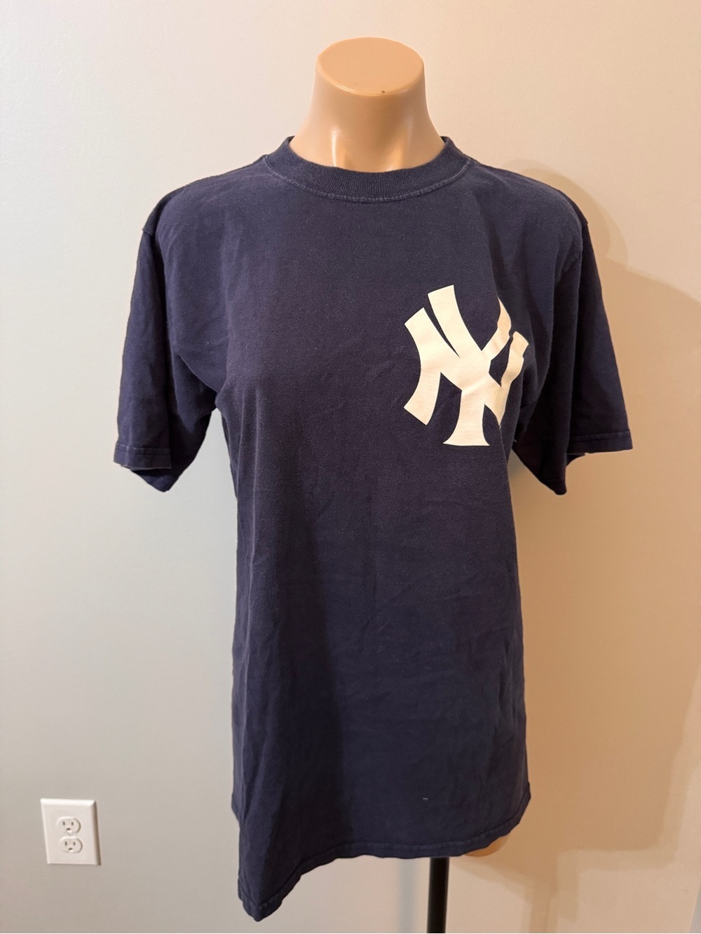 New York Yankees MLB Baseball Posada 20 Navy Blue T-shirt Medium
